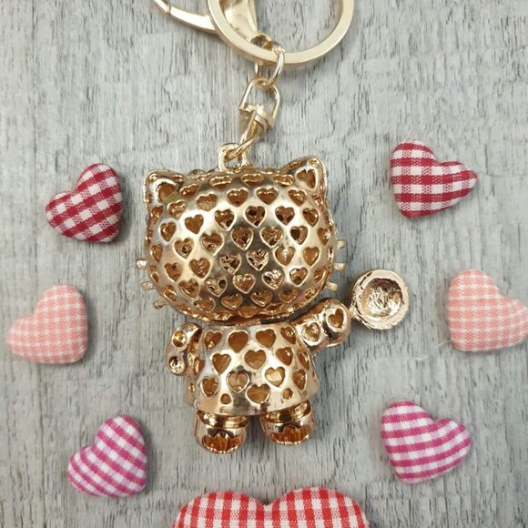 Hello Kitty Key Chain Key Ring Girls Women Handbag Pendant Sarnio Accessory Gift - Picture 4 of 4